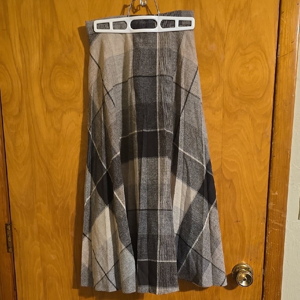 Vintage ILGWU Wool A-line Skirt